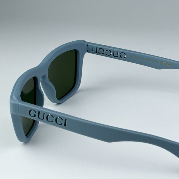 Gucci GG1571S 003 BRAND NEW Sunglasses Light Blue Green Unisex Square - Picture 8 of 12